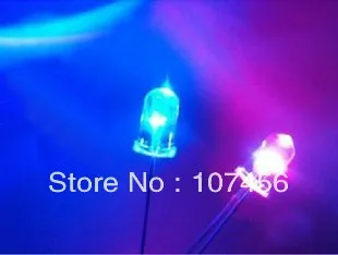Emissor de Luz Lote Piscando Vermelho Azul Flash Led Diodo Água Clara Lente 1000 Pçs – 5mm