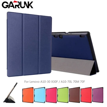 Case for Lenovo Tab 2 A10 70 GARUNK Tri-fold Leather Smart Auto Wake/Sleep Cover for Tab2 A10-70 70L A10-70F A10-70L A10-30 X30F