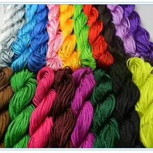 1 мм макраме шнур мутиколор Бисероплетение подходит бижутерия с макраме легкий Шелковый канат веревка высокая прочность 15 метров/рулон