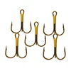 100pcs/pack Super Sharp Barbed Hook Treble Fishing Hooks 2/4/6/8/10/12/14# High Carbon Steel Tackle Fishhooks ► Photo 2/6