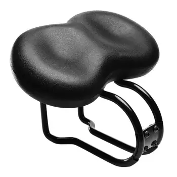

Extra Wide Large Seat Pad Shock Absorption MTB Mountain Bicycle Bike Cycling Saddle Seat Cushion Seat Black Bicycle Saddle