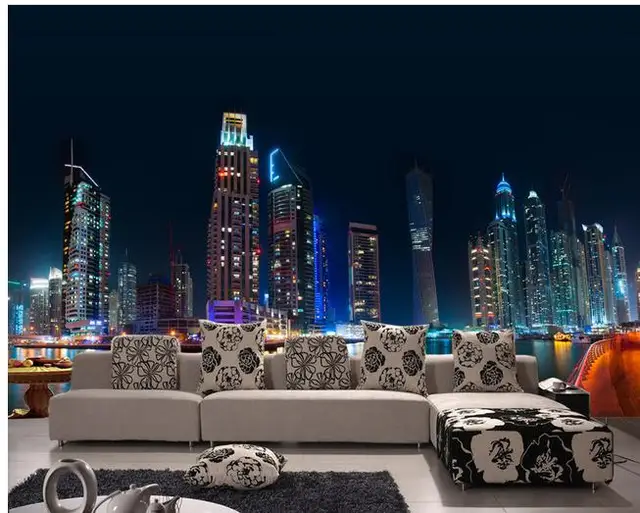 3d fototapete 3d wandbilder wallpaper 3 d zeitgenossische und 3d fototapete 3d wandbilder wallpaper 3 d zeitgenossische und vertrag stadt tiefe nacht fernseheinstellungswand tapete