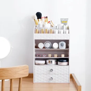 

Draws Type Make Up Storage Case Multi Layer Skin Care Products Storage Box Desktop Lipstick Brush Polish Holder Makeup Organizer
