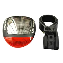 Bike Light Solar Powered LED  Rear Flashing Tail Light for Bicycle Cycling Lamp Bike Cycling Tail LED+Adjustable Clamp