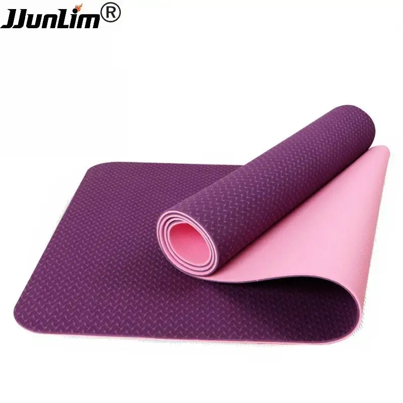 TPE Thick Yoga Mat 6mm Fitness Mat Non Slip Yoga Mats For Lose Weight