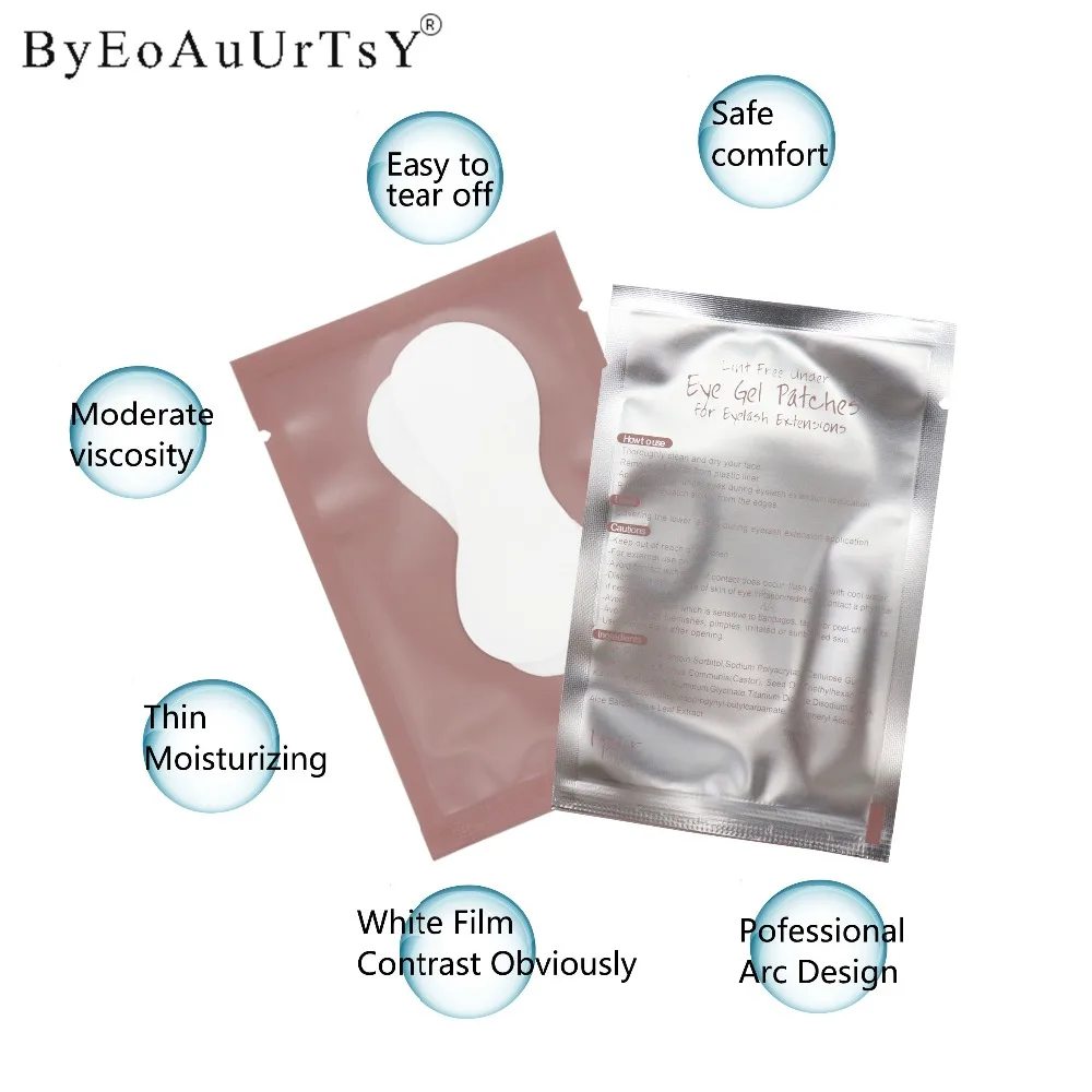 Women's Fashion New Paper Patches Eyelash Under Eye Pads Lash Eyelash Extension Hydrating Eye Tips Sticker Wraps Makeup Tools (5)
