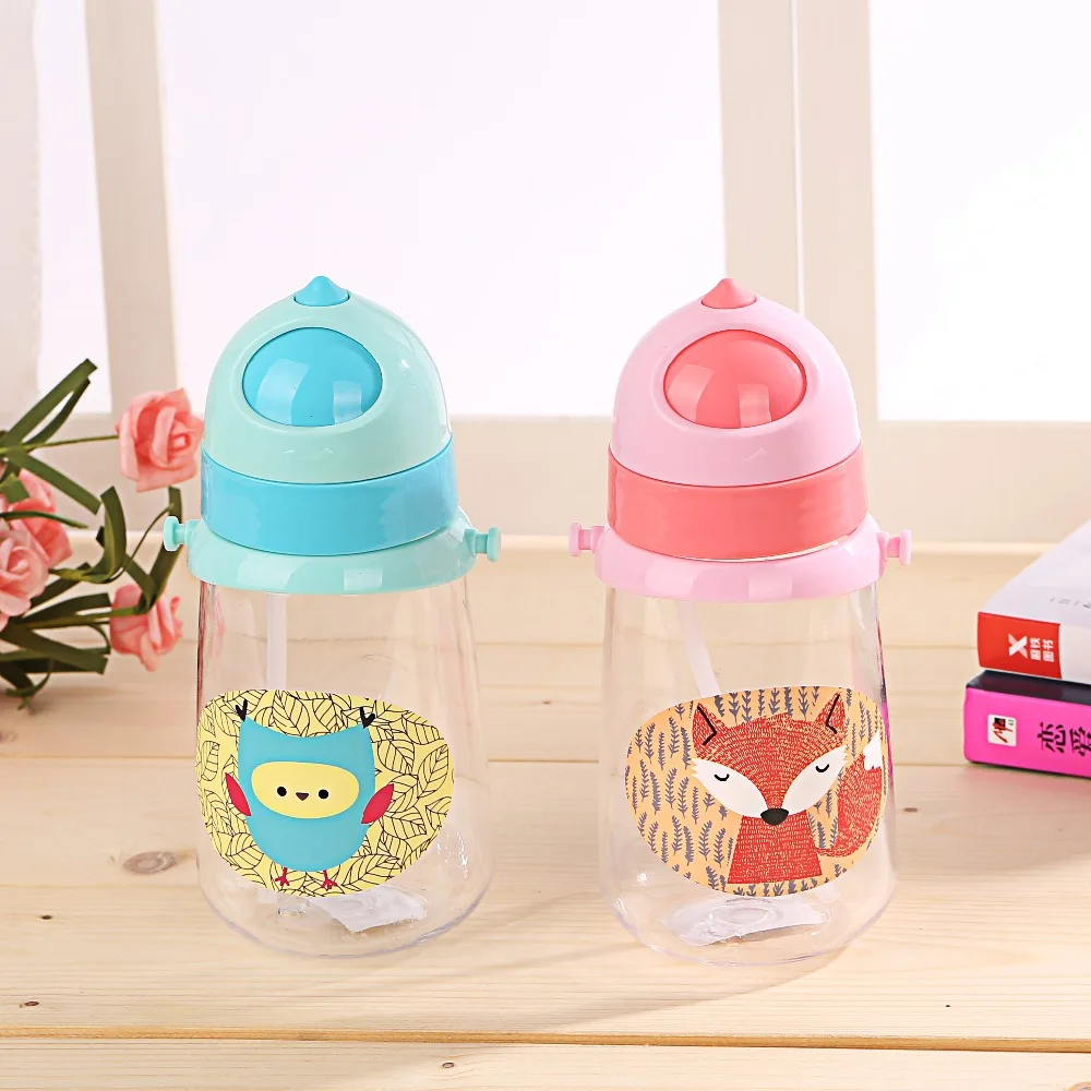 Baby Straw Cup Sippy Cups Cartoon Feeding Bottle Water Eco friendly