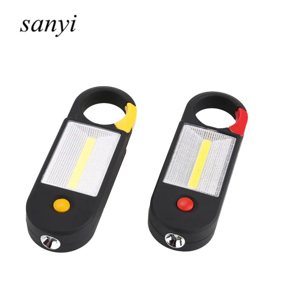 

Camping Outdoor Lamp Flashlights With Built-in Magnet Hook LED+COB LED Flashlight Work Light Camping Magnetic Car Repair Light