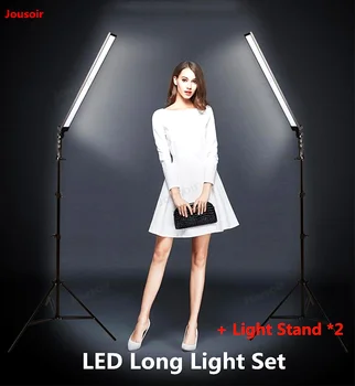 

LED long Fill Light Set professional photographic Two lamp Kit studio Softbox Portrait of Still Life shooting equipment CD50 T11