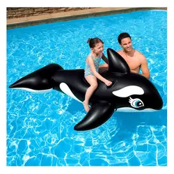 Новый 190 см экологичный ПВХ черный Кит Надувной Матрас плавающий взрослый бассейн вечерние игрушки водная кровать плавательный круг