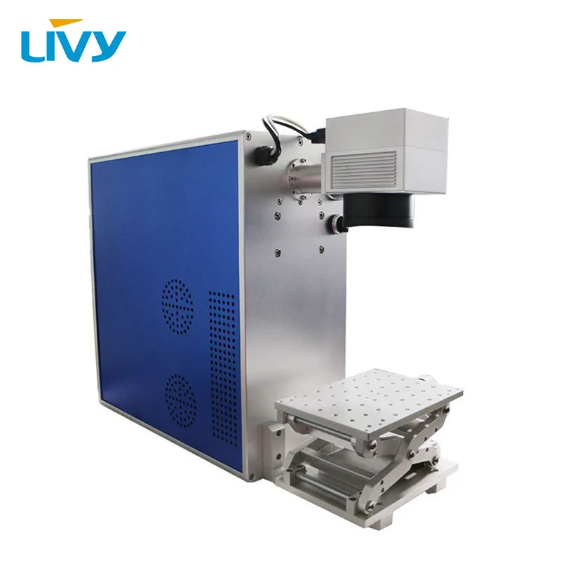 Factory price 20W 30W fiber laser metal marking machine used for aluminum gold silver brass ...