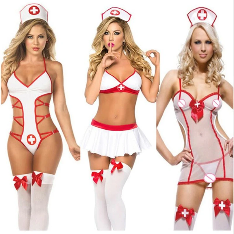 

Lingerie Sexy Hot Erotic Women Sexy Lingerie Nurse Cosplay Costumes Babydoll Lace Erotic Sexy Underwear Role Play