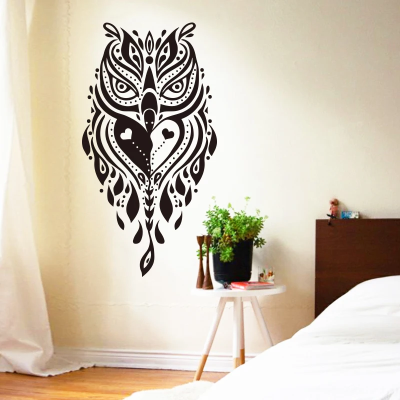 Diseno De Arte Barato Decoracion Del Hogar Vinilo Fresco Creativo Adhesivo Para Pared Buho Extraible Pvc Decoracion Del Hogar Pegatinas De Animales En Bar Y Tienda Animal Decal Decorative Vinylsticker Remover Aliexpress