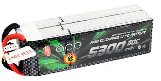 

ACE 5300mAh 30C 14.8V 4S1P 4S 38*43*138mm 486g lipo battery for RC models FPV drones