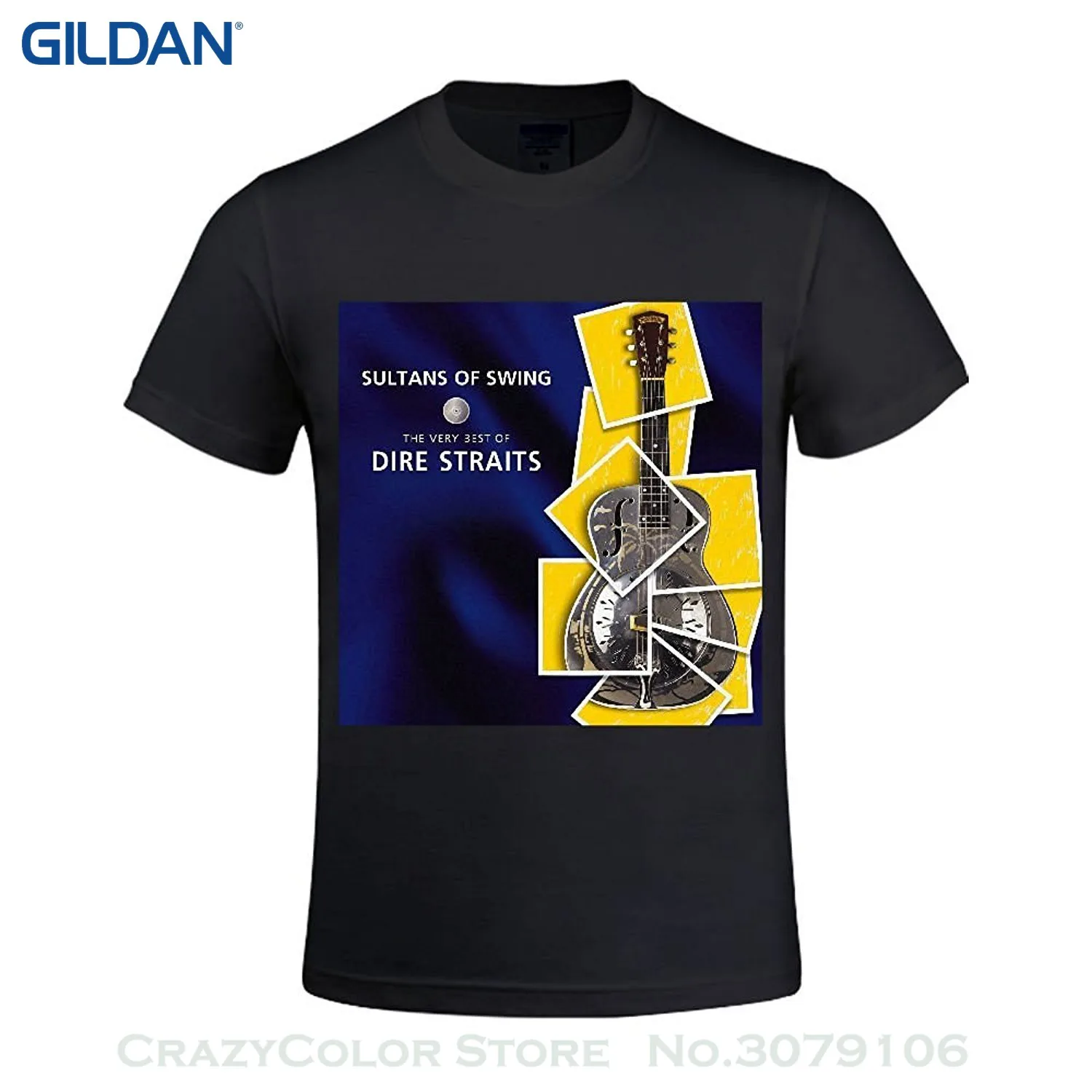 Us 12 86 17 Off Men Print Cotton O Neck Shirts Dire Straits Sultans Of Swing T Shirts For Mens Round Neck In T Shirts From Men S Clothing On