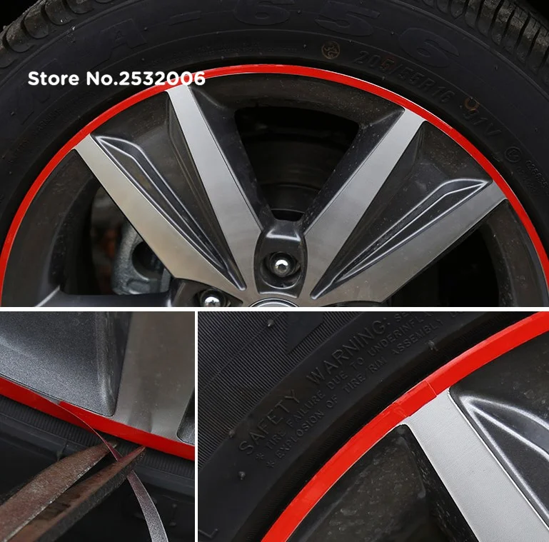 

Car Reflective rim tape for AUDI Q3 S8 e-tron A3 Quattro RS7 Cabriolet 5000 Quattro V8 RS4