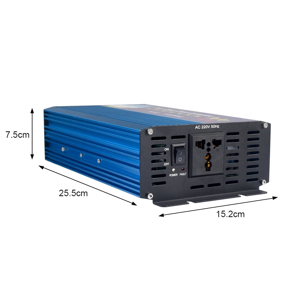 750w Pure Sine Wave Car Inverter AC 12V To 220V Car Voltage Power Converter with for DVD players Car Vacuum Cleaner