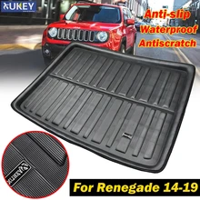 Zugeschnitten Hinten Trunk-Boot Liner Cargo Floor Mat Fach Schutz Hund Pad Für Jeep Renegade 2014 2015 2016 2017 2018 2019