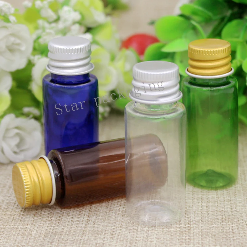 100pcs Aluminum Cap Liquid Water Storage containers 15ml small