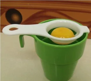 

DoreenBeads Plastic Egg Dividers Egg Yolk Separator Safe Practical Hand Egg Tools Kicthen Cooking Gadgets 12.7x6.1cm 1 PC