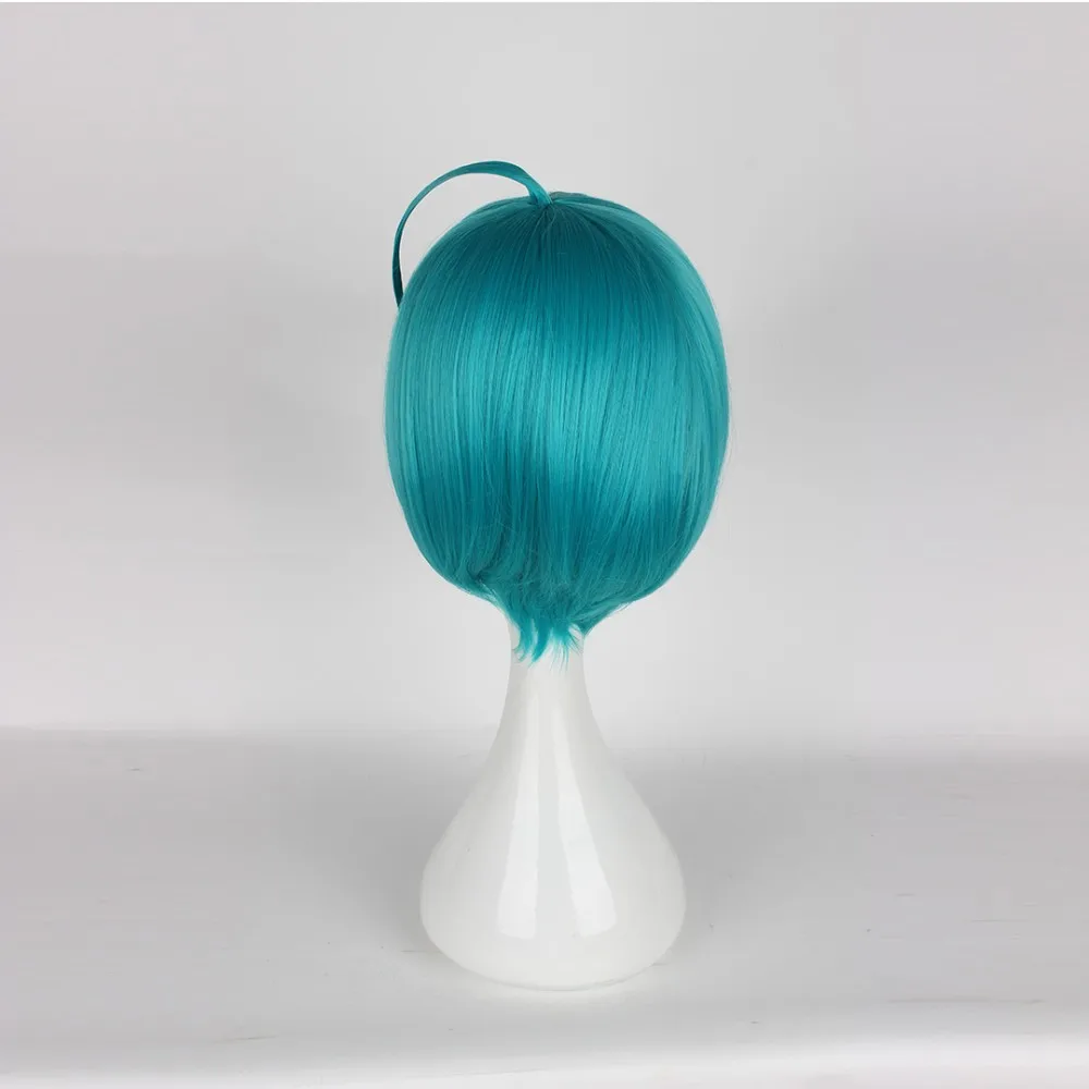 Mcoser 30 см химическое Косплэй Искусственные парики зеленый цвет Высокое Температура Волокно волос wig-622h