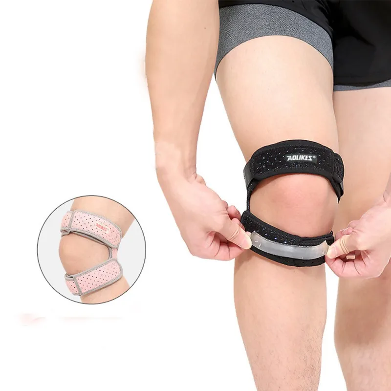 

1PCS Adjustable Knee Support Brace Knee Patella Sleeve Wrap Cap Stabilizer Sports Knee Breathable Protection Patellar Belt