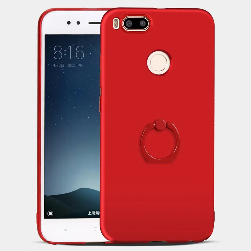 Para Xiaomi Mi A1 Mi 5X caso con anillo Stander mate teléfono cubierta Funda Coque Mi A1/Mi 5X