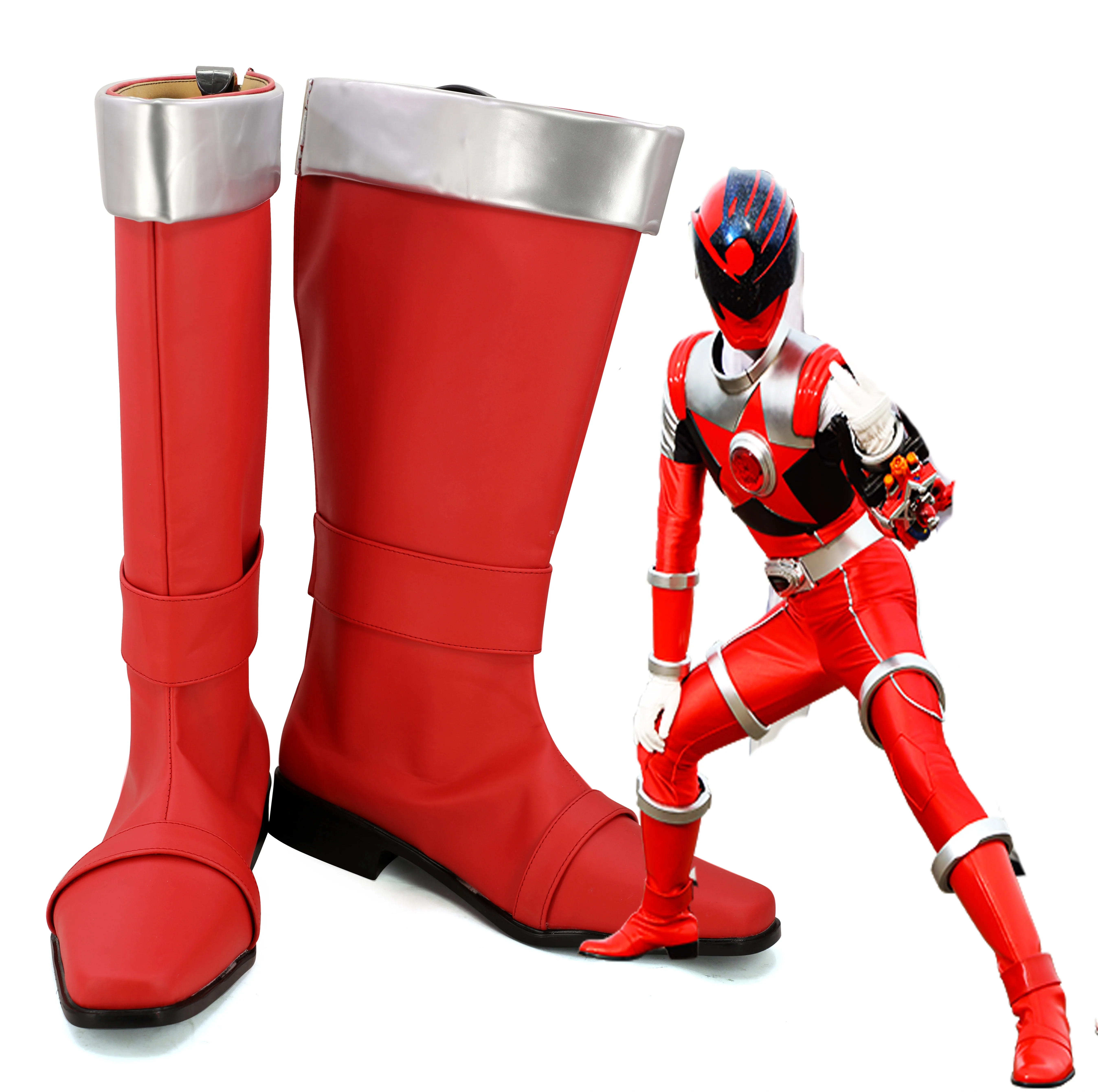 Cosplaydiy Anine Super Sentai Kyuranger Stinger ботинки для костюмированной вечеринки обувь взрослых
