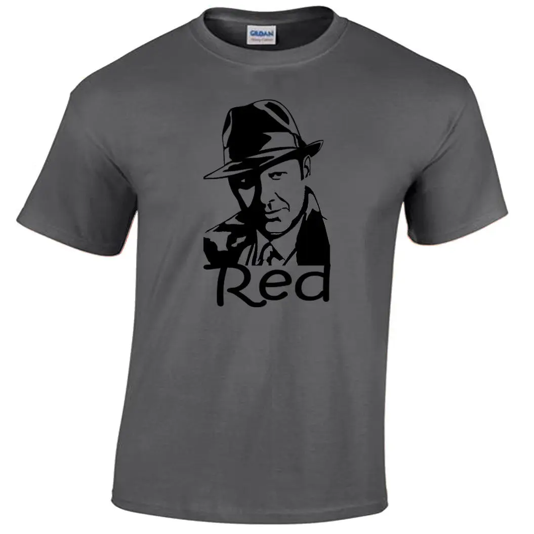 Красная футболка Raymond Reddington черный список Мужская подарок крутая Повседневная