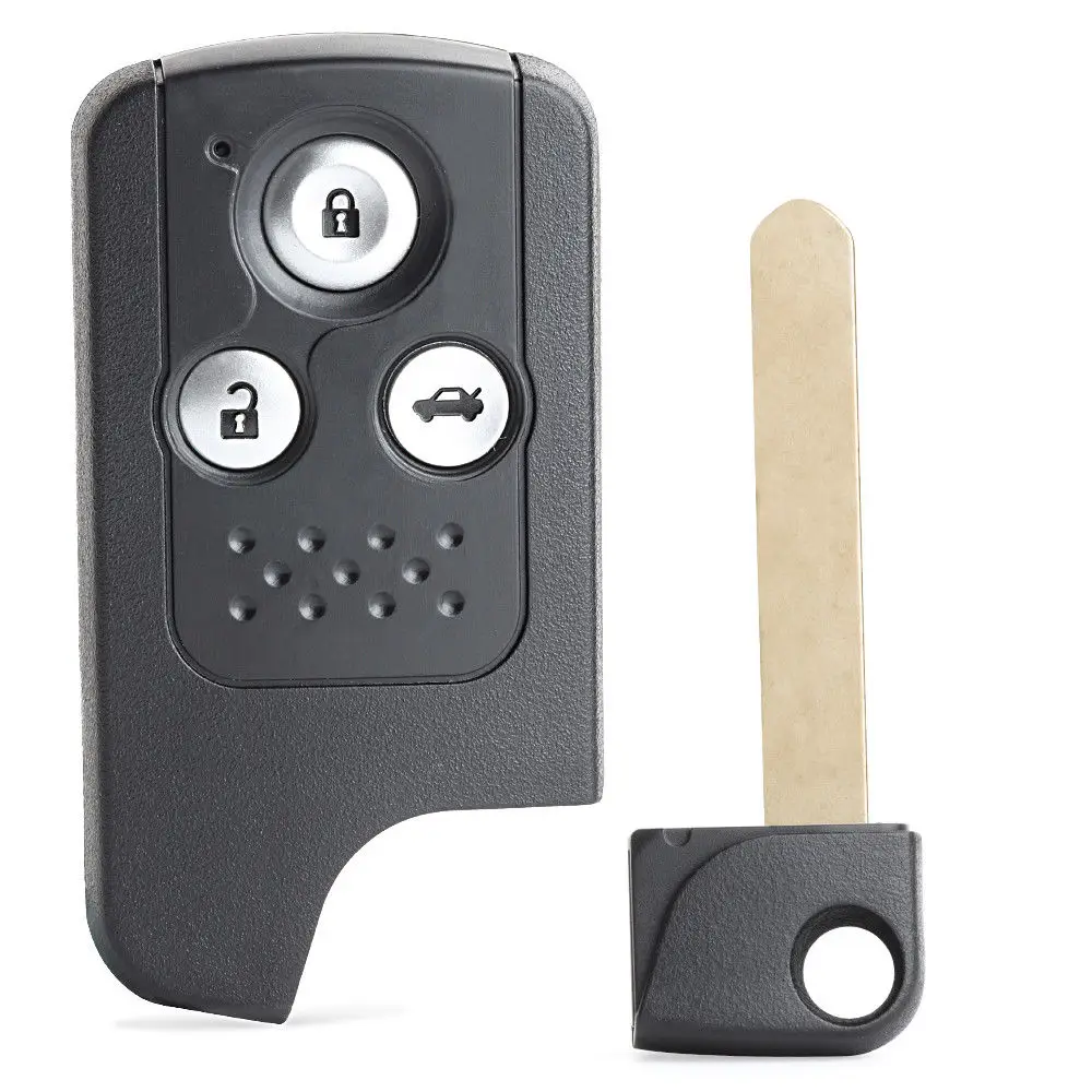 Keyecu умный пульт дистанционного ключа корпус Fob 3 кнопки Замена для Honda Accord 8-го поколения 2008-2013