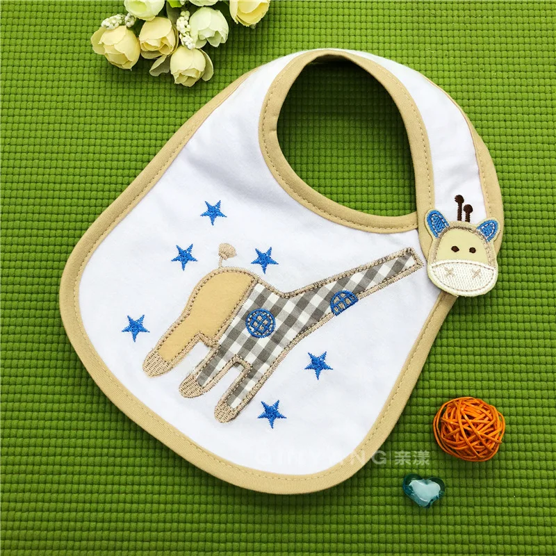 1 шт. Детский водонепроницаемый нагрудник с мультяшным оленем|burp cloth|bandana baberobaby bibs