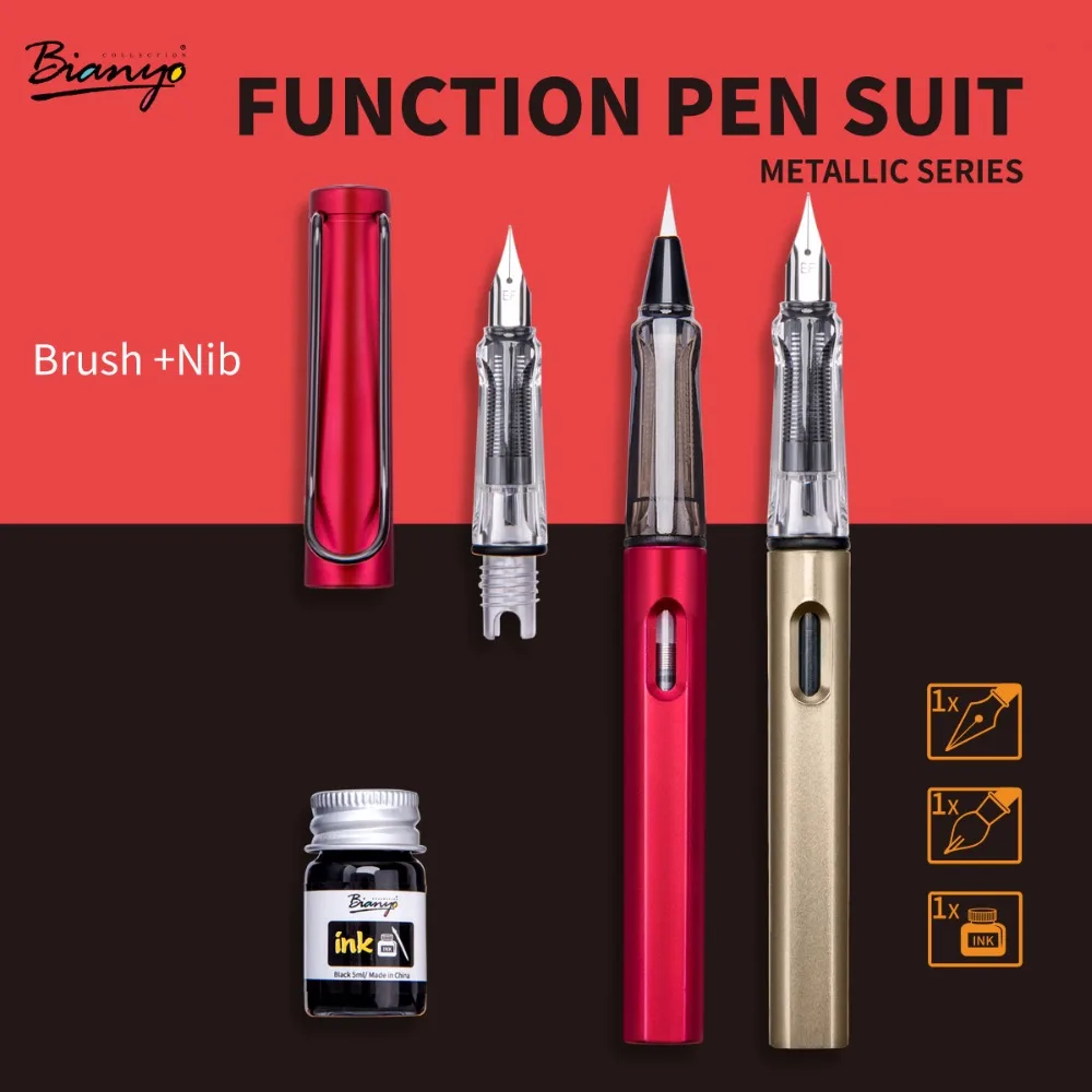 

Bianyo New Arrival Multi Function Pen Suits 6 Colors With Ink Comic Pens For Painting Drawing Function Pen School Office Supplie
