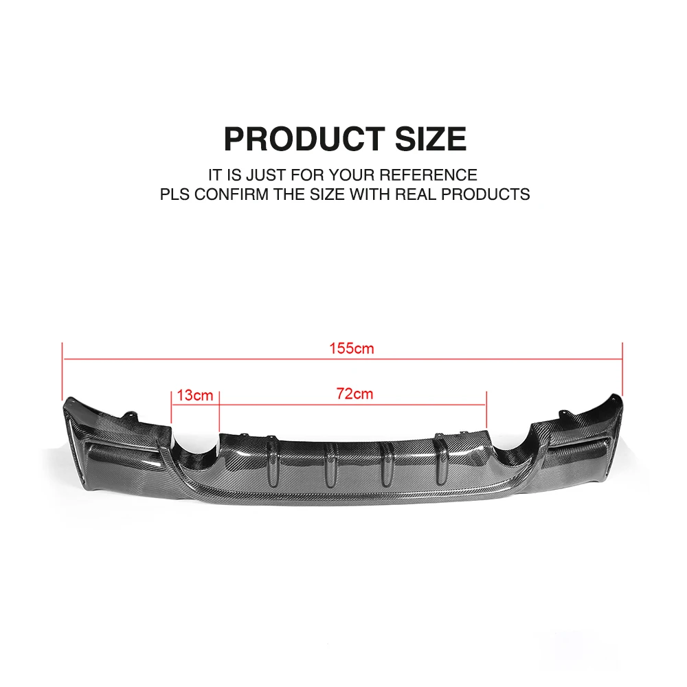 Диффузор заднего бампера из углеродного волокна для губ BMW 2 серии F22 220i 228i 230i M Sport Coupe& Кабриолет