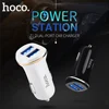 HOCO-Juego de cargador de coche con Cable Micro USB, doble puerto para iPhone, iPad, Samsung, Xiaomi, adaptador de carga 2 USB 2.1A ► Foto 1/6