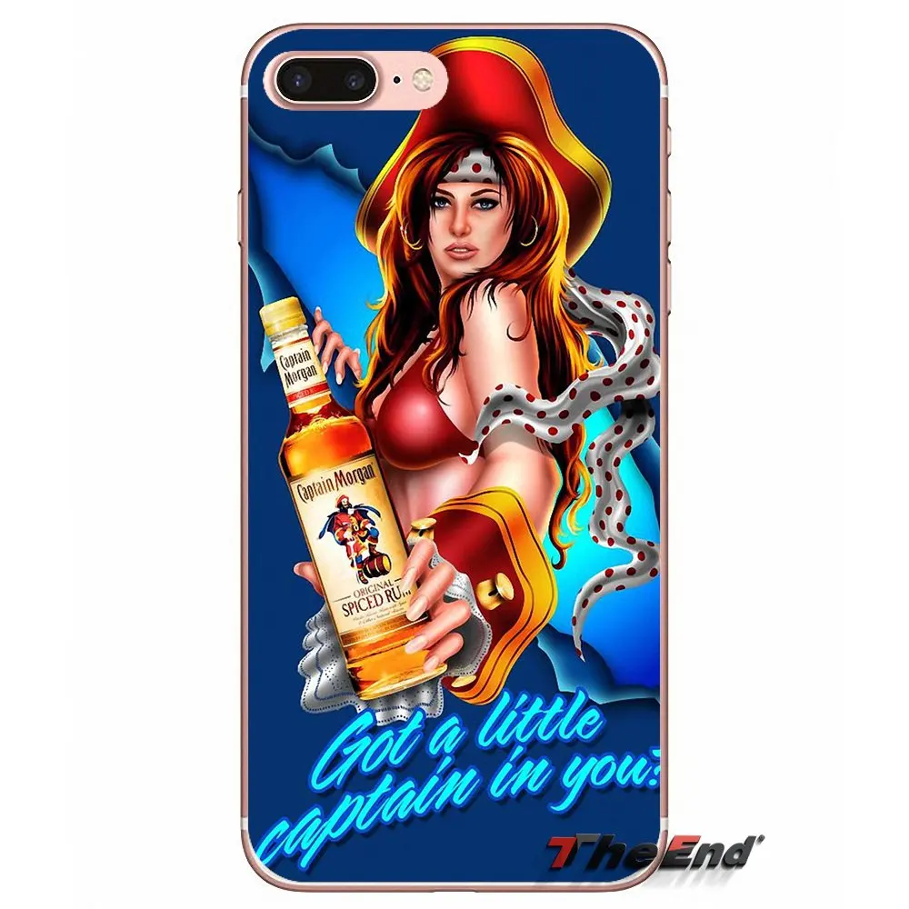 Чехол для Телефона iPhone X 4 4S 5 5S 5C SE 6 6S 7 8 Plus Samsung Galaxy J1 J3 J5 J7 A3 A5 2016 2017 Captain Morgan Black Spiced