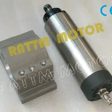 1.5KW с воздушным охлаждением 220V мотор шпинделя ER11, 4 подшипника, 24000 об/мин и 65 мм фиксирующий шпиндель