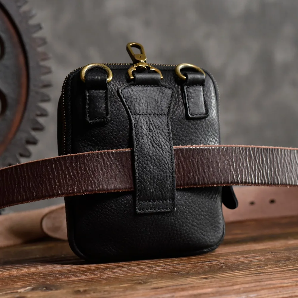 AETOO Leather Messenger Bag casual vintage Leather Phone Pocket Shoulder Bag Mini Men's Flap Soft Leather Small Bag