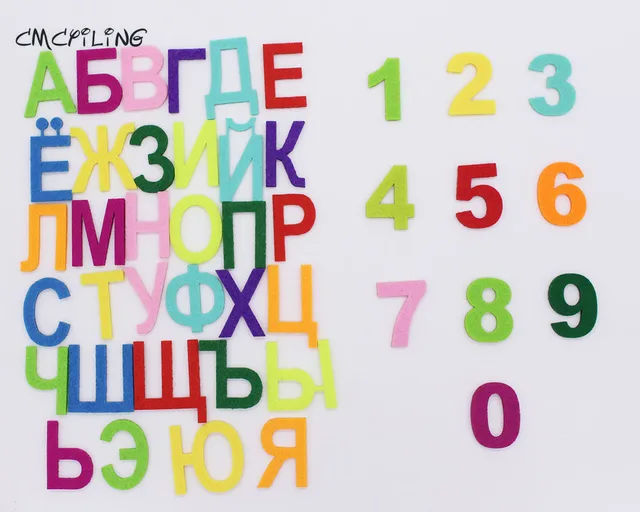 Cmcyiling Russian Alphabet Letter Felt 0 9 Number Felt Polyester Fabrics For Child Enlightenment Education Diy Sewing Handmade Polyester Fabric Fabric Forfabric For Children Aliexpress