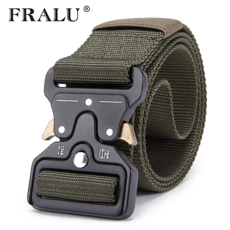 FRALU 2018 Hot Mens Tactical Belt Military Nylon Belt Outdoor multifunctional Training Belt High Quality Strap ceintures