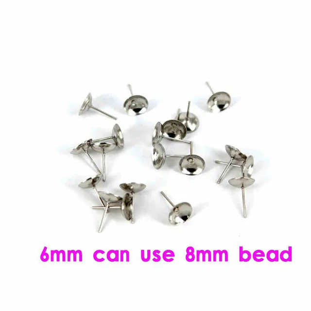 Earring Pin Needles Hooks Bowl Shape Head Studs Craft Diy Making Earring Pin Needles Hooks Bowl Shape Head Studs Craft Diy Making Charms For Dangle Findings Materials