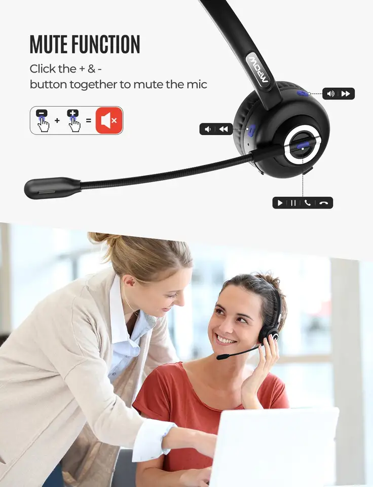 Mpow Th1 Bluetooth Wireless Earphones With Charging Dock For