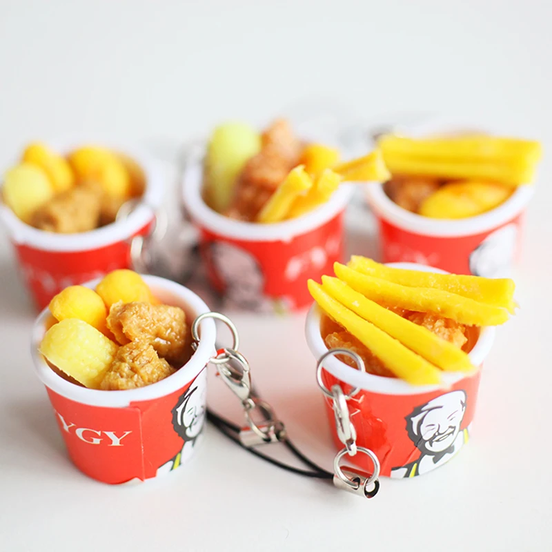 4 PCS 1/6 Dollhouse Miniature KFC Bucket Fast Food Doll 4 PCS 1/6 Dollhouse Miniature KFC Bucket Fast Food Doll