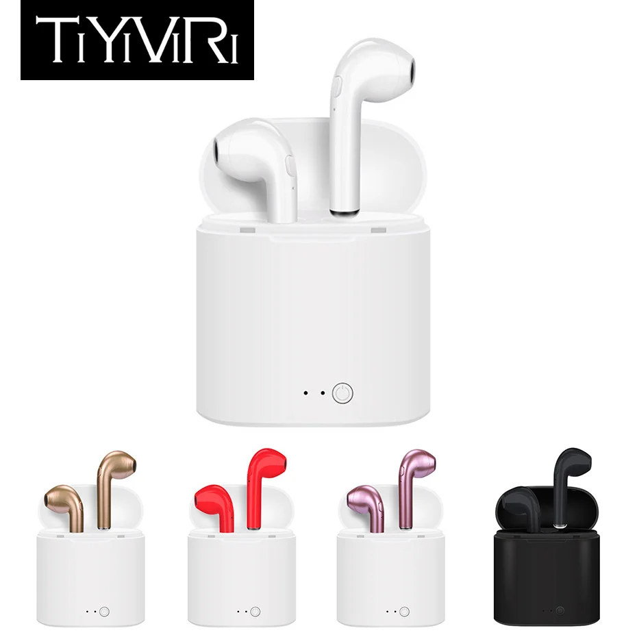 

Mini Wireless Bluetooth Earphone 4.2 Sport In-Ear with Charging Box Music Noise Cancelling Eaphones with Mic for iphone Samsung