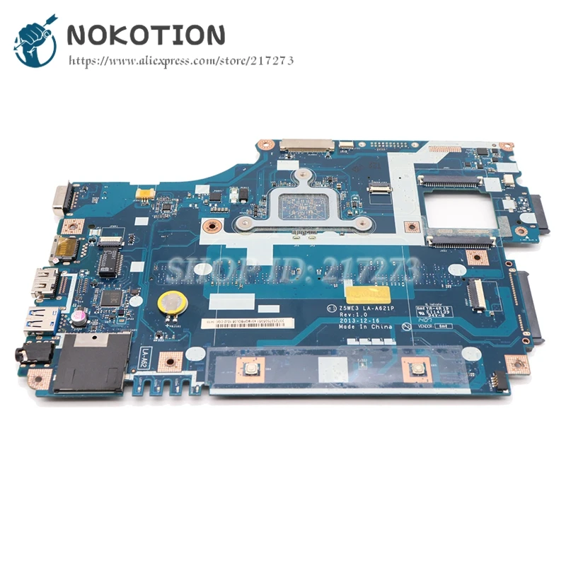 NOKOTION Z5WE3 LA-A621P NBY4711002 PC основная плата для acer Aspire E1-510 E1-510-2500 Материнская плата ноутбука логическая плата N2820 процессор