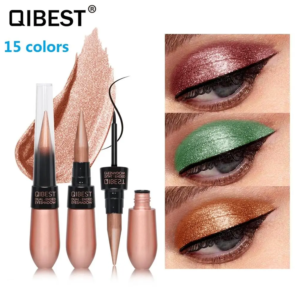 

1pcs Sexy Double-end Eyes Cosmetics Glitter Eye Shadow Pencils Waterproof Pigments Eyeliner & Eyehadow Soft Pen Beauty Tools