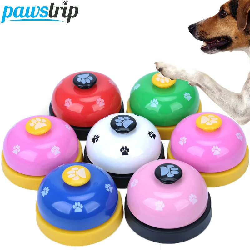 Pawstrip, 1 шт., колокольчик, игрушки для собак, для кормления, звонка, образовательная интерактивная игрушка для кошек, диаметр 2,8 дюйма