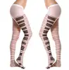 Bas de Piano Sexy pour femmes, collant Transparent Ultra fin, noir, blanc, cuisse haute, taille unique ► Photo 1/3