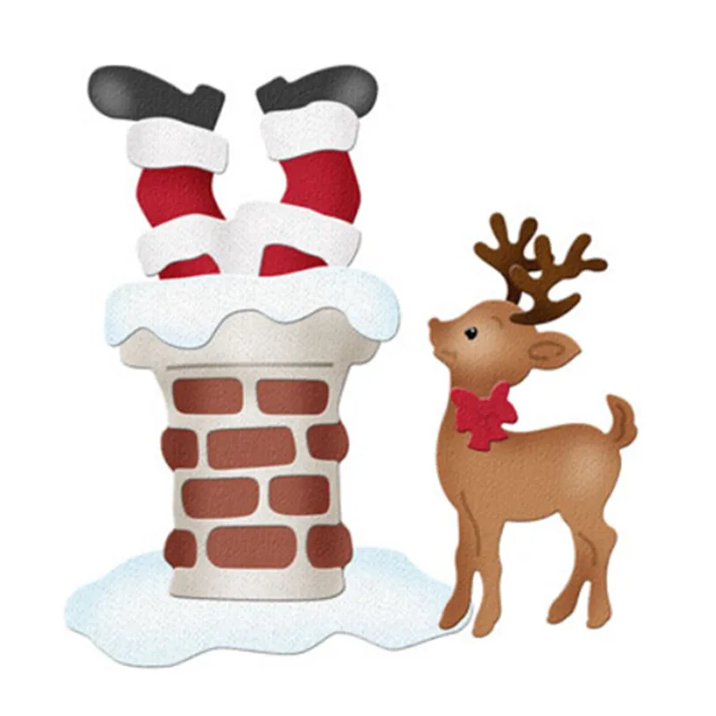 

Adv-one 86MM*97MM Deer Christmas Dies Metal Cutting Dies new 2019 scrapbooking dies metal Die Cuts background for gift