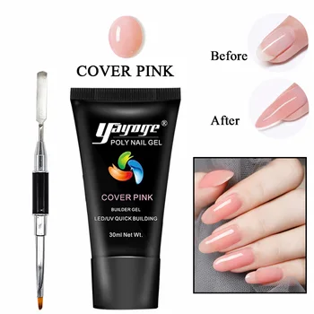 

Yayoge 2pcs PolyGel Nail Kit 30ml Builder Gel For Nails Extension UV LED 7 Colors Gel Nail Polish Varnish Soak off Nail Art