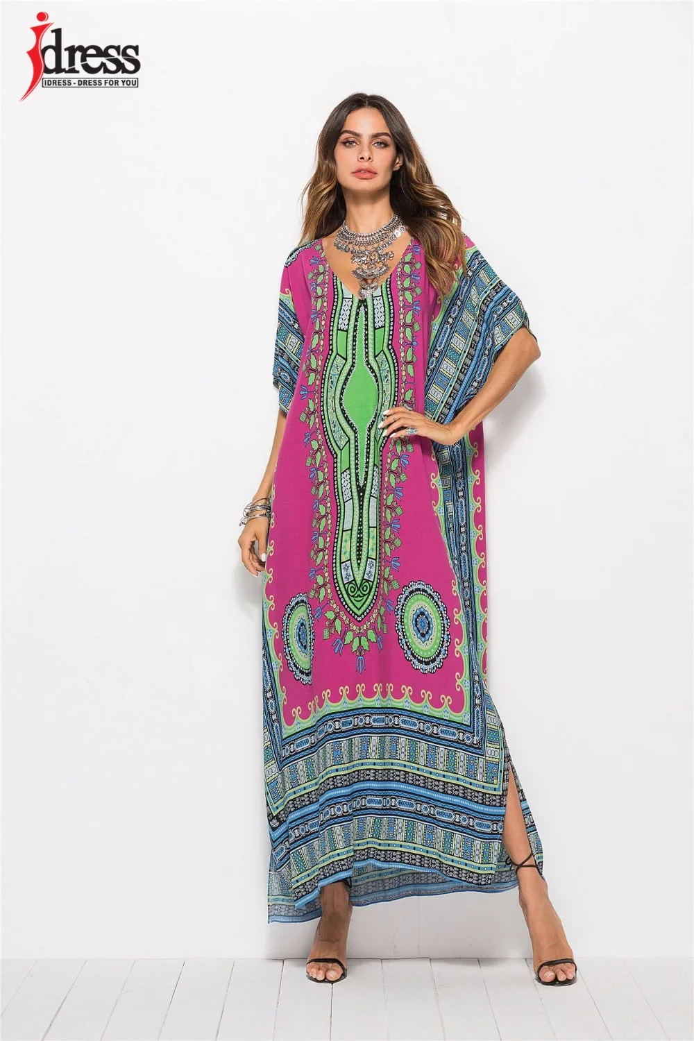 rose red women dress (6)